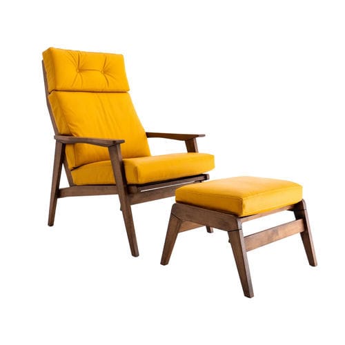 Fauteuil contemporain - IONIA - OTTODSG NORTH AMERICA - en tissu / en cuir / en hêtre