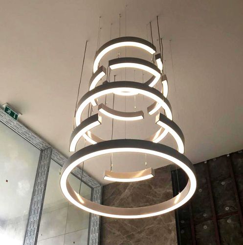Suspension - LOOP MULTI - HB LUX LIGHTING - HB LUX TEKNOLOJI SAN VE TIC LTD - en aluminium extrudé / contemporaine / d'intérieur