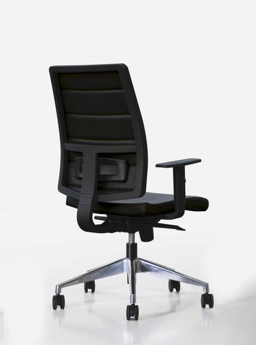 Fauteuil de direction contemporain - ERGON 5 - JULCAR - en cuir / en tissu / en aluminium