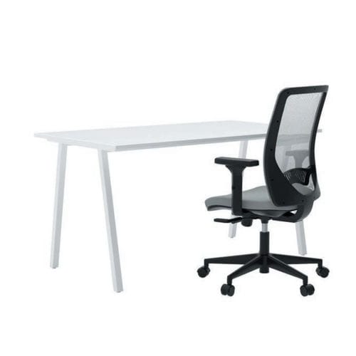 Fauteuil de direction contemporain - X-ON - JULCAR - en cuir / en tissu / en aluminium