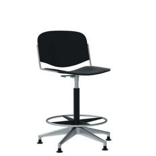Chaise haute standard - QUICK - JULCAR - à roulettes / pour bureau / en bois laqué