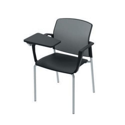 Chaise de conférence à tablette - E300 - JULCAR - contemporaine / en tissu / en résille