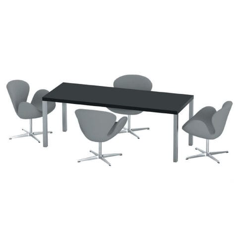 Table de réunion contemporaine - NORDIKA - JULCAR - en bois / en mélaminé / en aluminium thermolaqué
