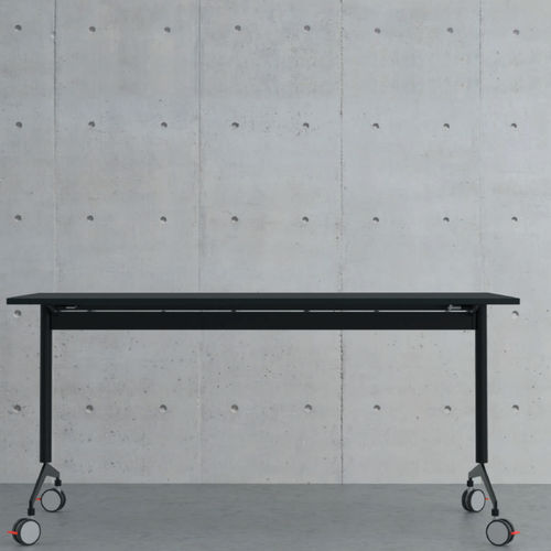 Table contemporaine - XF - JULCAR - en bois / en mélaminé / avec piètement en métal