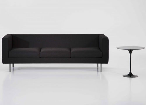 Canapé contemporain - KUBO - 1B - JULCAR - en tissu / en simili cuir / avec coussin amovible