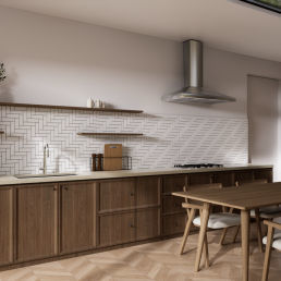 Plan de travail en pierre reconstituée - BELLE BEIGE - Fujian Ultracera New Materials CO.,Ltd - en composite / en pierre / pour cuisine professionnelle
