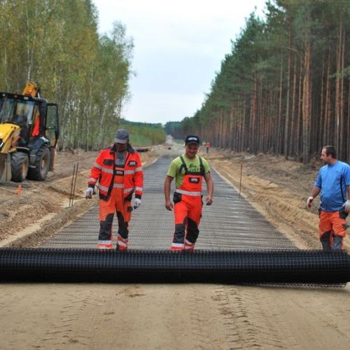 Géogrille de renfort - POLGRID BX BIAXIAL - Pietrucha Group - pour stabilisation de sol / pour fondation / pour travaux publics