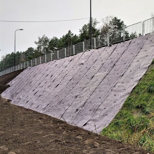 Géocomposite de drainage - POLGRID BIO - Pietrucha Group - de protection / pour le contrôle de l'érosion / de renfort