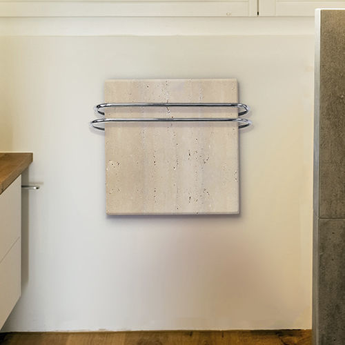 Radiateur sèche-serviette électrique - Le Fante Travertino - Chaleur Naturelle - 750 w / contemporain / en pierre naturelle