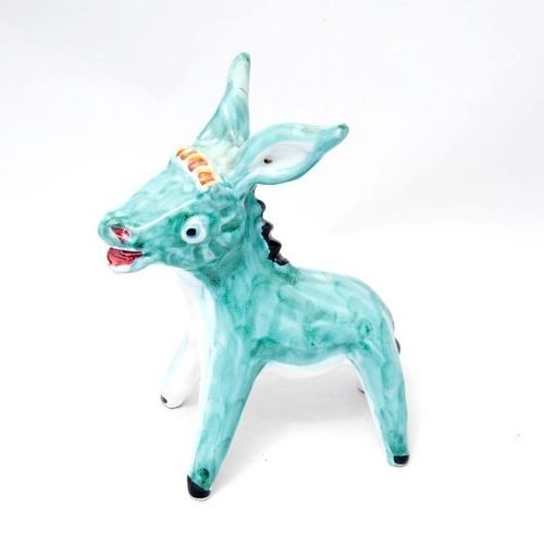 Sculpture en céramique - ASINELLO - mavi ceramica - à poser / professionnelle / bleue