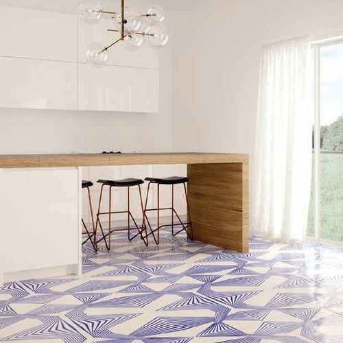 Carrelage en céramique - Interlances Type 03 - mavi ceramica - semi-brillant / peint / d'intérieur