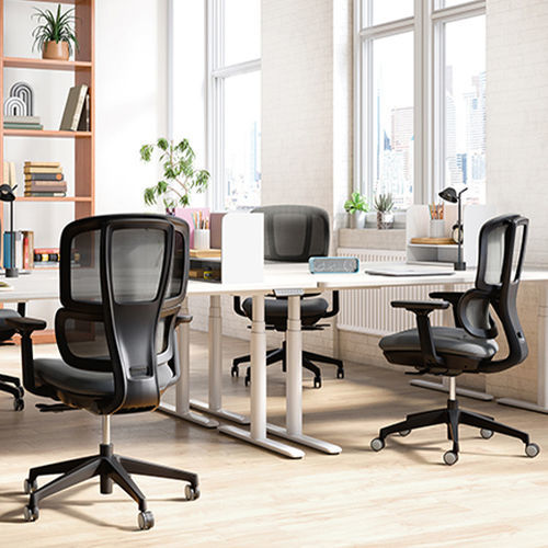 Chaise de travail en tissu - H2 BIFMA - Zhejiang Sunon Furniture Manufacture Co., Ltd. - en résille / en plastique / en feutre