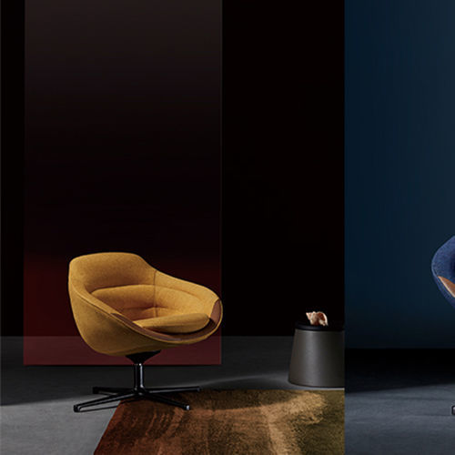 Fauteuil contemporain - D series-D3 - Zhejiang Sunon Furniture Manufacture Co., Ltd. - en tissu / en acier / à coussins