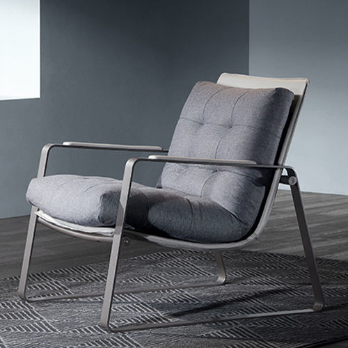 Fauteuil contemporain - UC - Zhejiang Sunon Furniture Manufacture Co., Ltd. - en tissu / en métal / à coussins