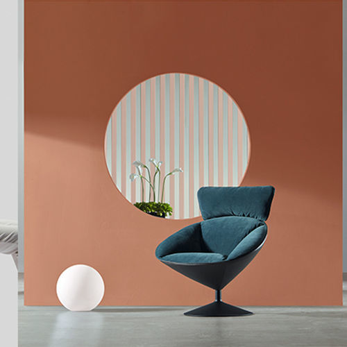 Fauteuil contemporain - UY - Zhejiang Sunon Furniture Manufacture Co., Ltd. - en velours / avec repose-tête / gris