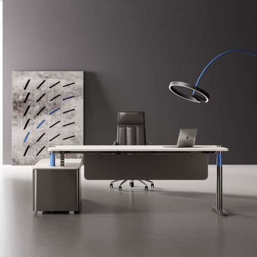 Table de travail contemporaine - UP7 - Zhejiang Sunon Furniture Manufacture Co., Ltd. - en bois / en tôle / avec piètement en métal