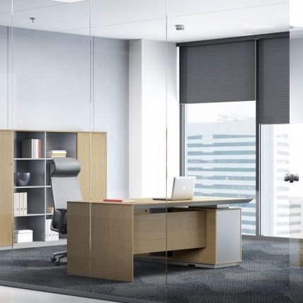 Bureau sur pied - Sirius II - Zhejiang Sunon Furniture Manufacture Co., Ltd. - contemporain / en placage de bois / en noyer