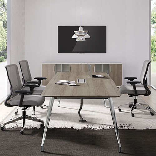 Table de réunion contemporaine - I-Varna - Zhejiang Sunon Furniture Manufacture Co., Ltd. - en bois / avec piètement en aluminium / rectangulaire