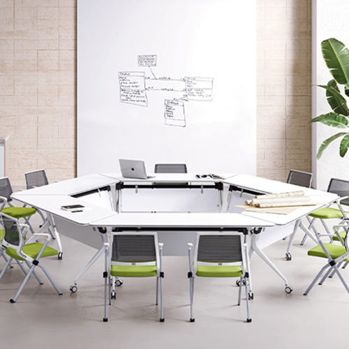 Table de réunion contemporaine - Mandis - Zhejiang Sunon Furniture Manufacture Co., Ltd. - en chêne / en stratifié / avec piètement en acier