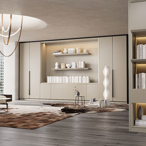 Armoire contemporaine - Ai8 - Zhejiang Sunon Furniture Manufacture Co., Ltd. - en bois / en acier / à portes battantes
