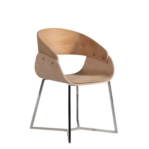 Chaise contemporaine - P-256 - Papelci - d'intérieur / en contreplaqué / en bois courbé