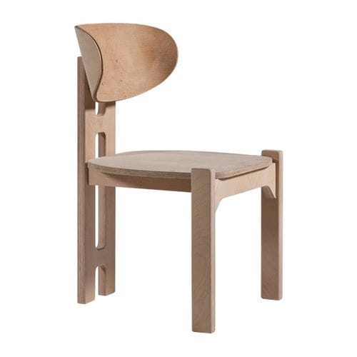 Chaise contemporaine - P-343 - Papelci - en contreplaqué / avec piètement en bois / à oreilles