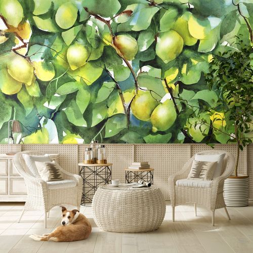 Papier peint contemporain - LIMONI - ABSOLUTA COLLECTION - en fibre de cellulose / en textile non-tissé / en fibre naturelle