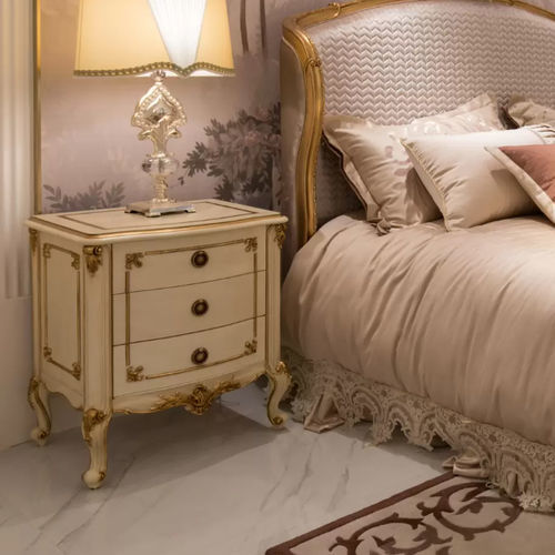 Table de chevet de style - Fontainebleau 388 - Zhongshan Four Seas Furniture MFG. Ltd. - en MDF / avec piètement en MDF / rectangulaire