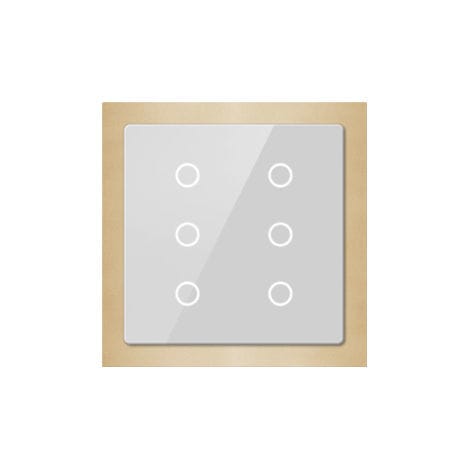 Panneau de contrôle pour installation domotique - 6 BUTTONS TOUCH - Guangzhou Video-Star Intelligent Corp., Ltd - pour luminaire / mural / KNX