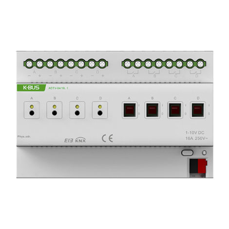 Variateur de lumière sur rail DIN - ADTV-04/16.1 - Guangzhou Video-Star Intelligent Corp., Ltd - pour installation domotique / KNX