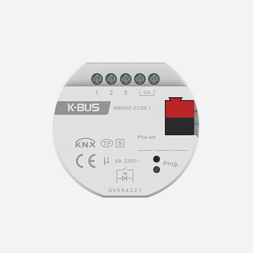 Actionneur de commutation pour installation domotique - AMMAF-03/06.1 - Guangzhou Video-Star Intelligent Corp., Ltd - KNX / sur rail DIN / résidentiel