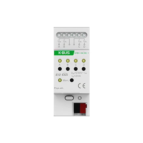 Module d'interface à entrées binaires - CTBI-04/00.1 - Guangzhou Video-Star Intelligent Corp., Ltd - sur rail DIN / KNX