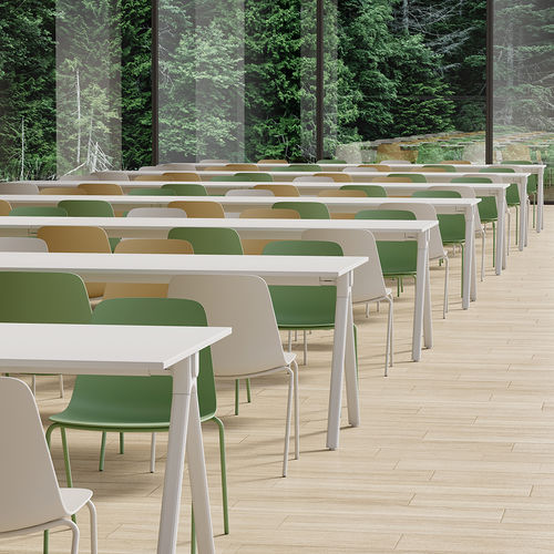 Chaise visiteur contemporaine - Lola 01 - Foshan Orcco Furniture Co., Ltd. - d'intérieur / en plastique / avec piètement en acier