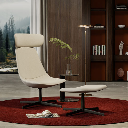 Fauteuil design organique - Lola 70A - Foshan Orcco Furniture Co., Ltd. - en tissu / en mousse / en aluminium