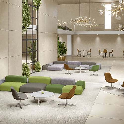 Fauteuil contemporain - Lola 80B - Foshan Orcco Furniture Co., Ltd. - en tissu / en aluminium / tapissé
