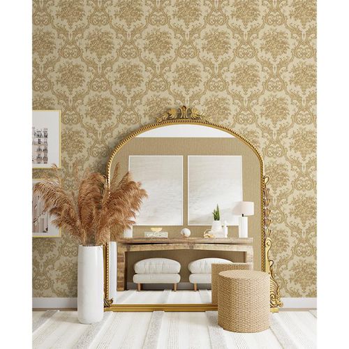 Papier peint de style - 1310 SERIES - ADAWALL - à motif / aspect tissu / gris