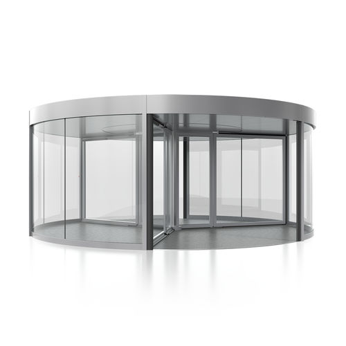 Porte d'entrée - TOURNEX - Boon Edam - en verre / à tambour / vitrée