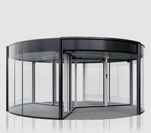 Porte à tambour - ORBIT TRISENS - Boon Edam - d'entrée / en métal / en verre