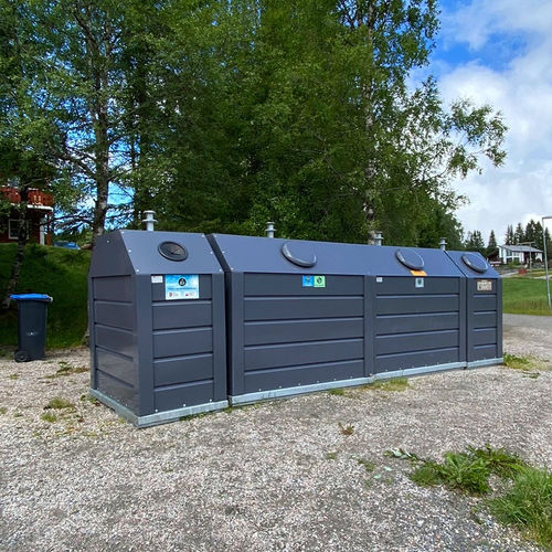 Poubelle conteneur - C-Model - Villiger Entsorgungssysteme AG - de tri sélectif / en acier galvanisé / en acier à revêtement par poudre
