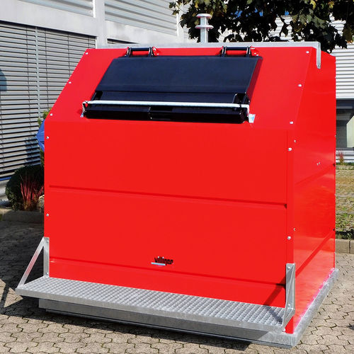 Poubelle conteneur - Villiger Entsorgungssysteme AG - de tri sélectif / en acier galvanisé / en acier à revêtement par poudre
