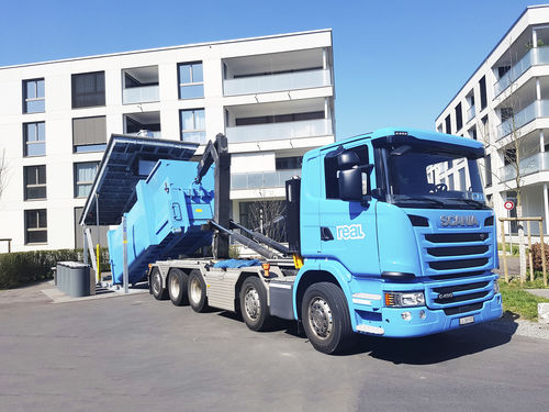 Compacteur de déchets hydraulique - Quadromat - Villiger Entsorgungssysteme AG - mobile