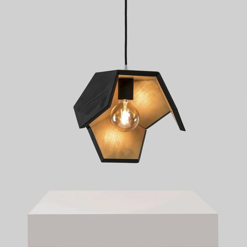 Lampe surcyclée - BOIS BRULE OR DOD 04 - DOD - suspension / en coton / en bois