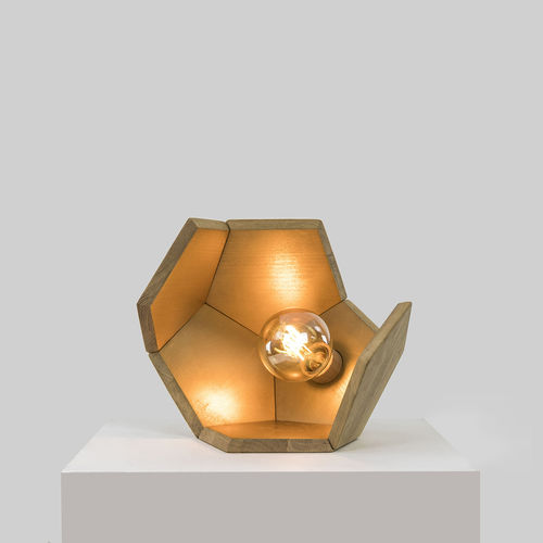 Lampe surcyclée - BOIS NATUREL OR DOD 03 - DOD - de table / en bois / contemporaine