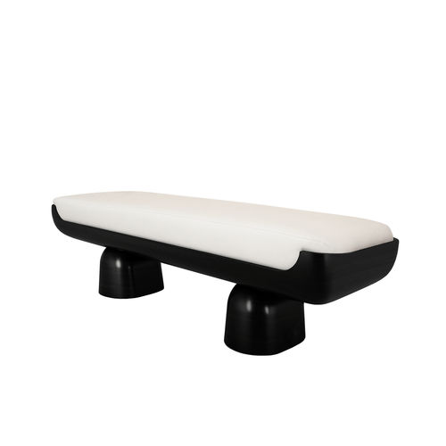 Banquette contemporaine - FIFIH - Hommés Studio - en velours / blanche / noire