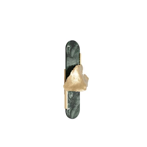 Applique murale contemporaine - LEAFUS SCONCE - Hommés Studio - d'intérieur / en acier inoxydable poli / en marbre