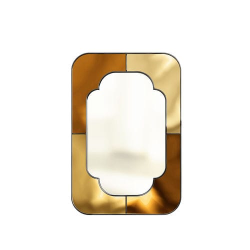 Miroir mural - NILO - Hommés Studio - Art Déco / rectangulaire / en aluminium