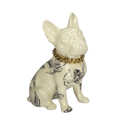 Sculpture en céramique - FRENCH BULLDOG - Hommés Studio - en inox / d'extérieur / professionnelle