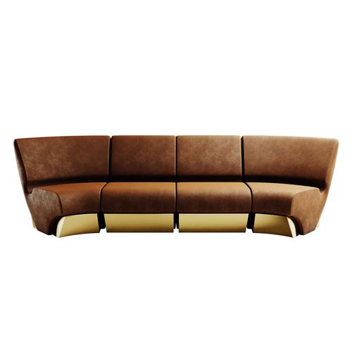 Canapé modulable - GYVATÉ MODULAR SOFA - Hommés Studio - en arc de cercle / contemporain / en velours