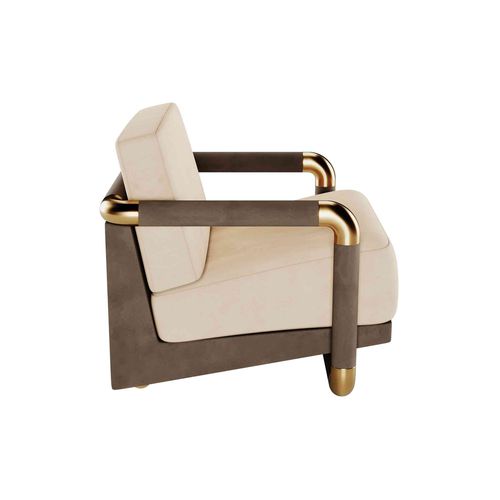 Fauteuil contemporain - KONGO  - Hommés Studio - en velours / personnalisable / fait main