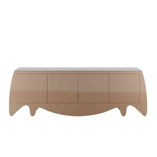 Buffet contemporain - CAMOU  - Hommés Studio - en bois laqué / en laiton poli / sur mesure